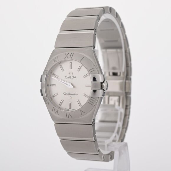 Omega Constellation 123.10.27.60.02.001 Women\'s 27mm Watch W/ Box, Card, Manual